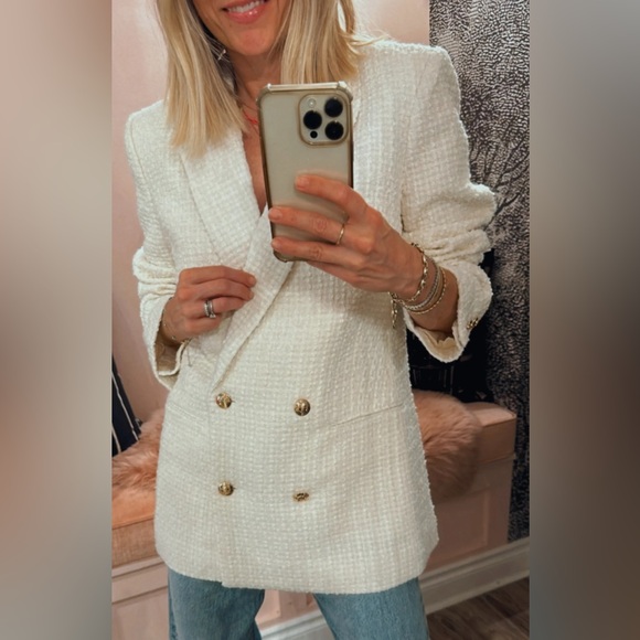 Anine Bing Boucle Jasmine Blazer Size Small - Picture 3 of 12